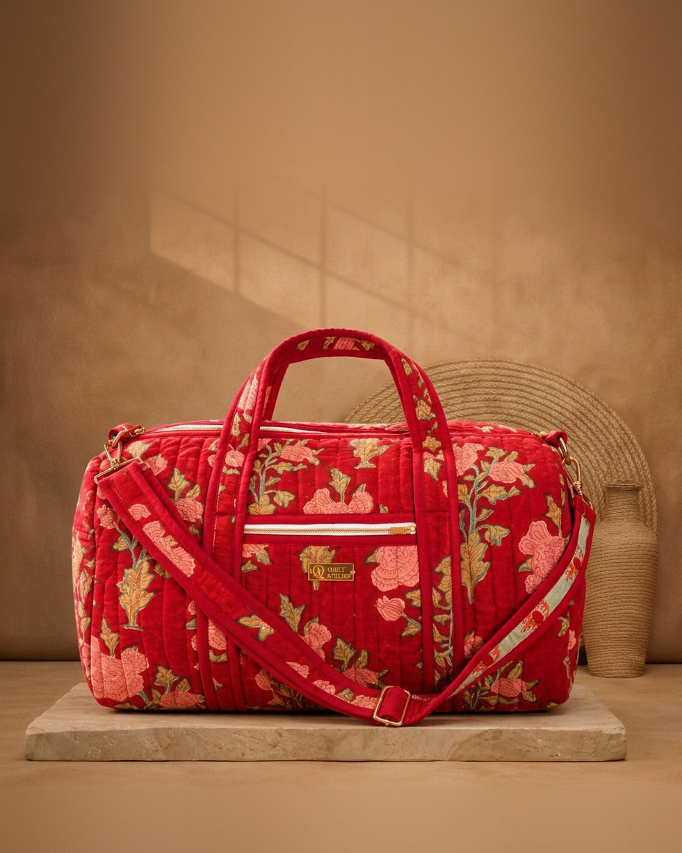 Gulabi Rani Duffle Bag — studio photo