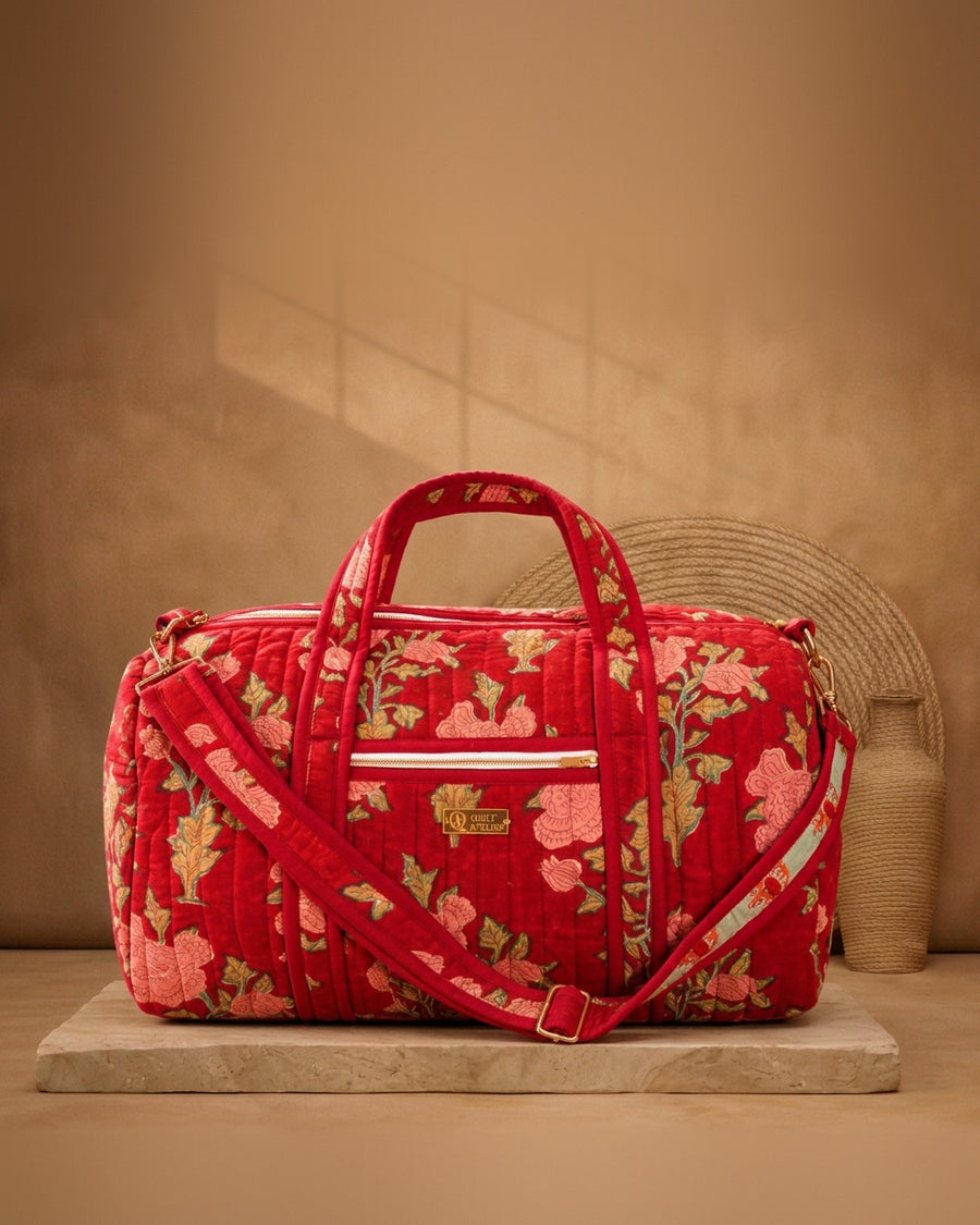 Gulabi Rani Duffle Bag — studio photo