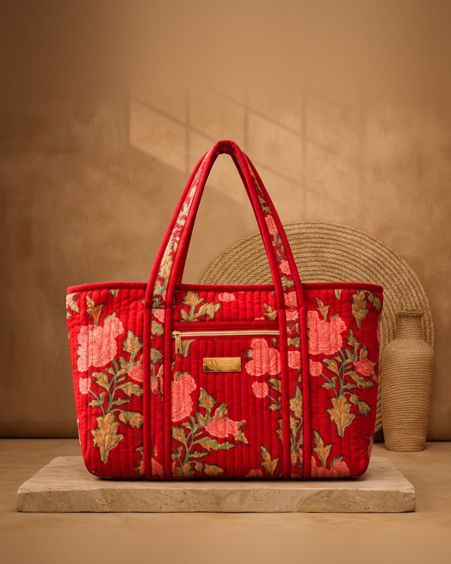 Gulabi Rani Tote Bag — studio photo