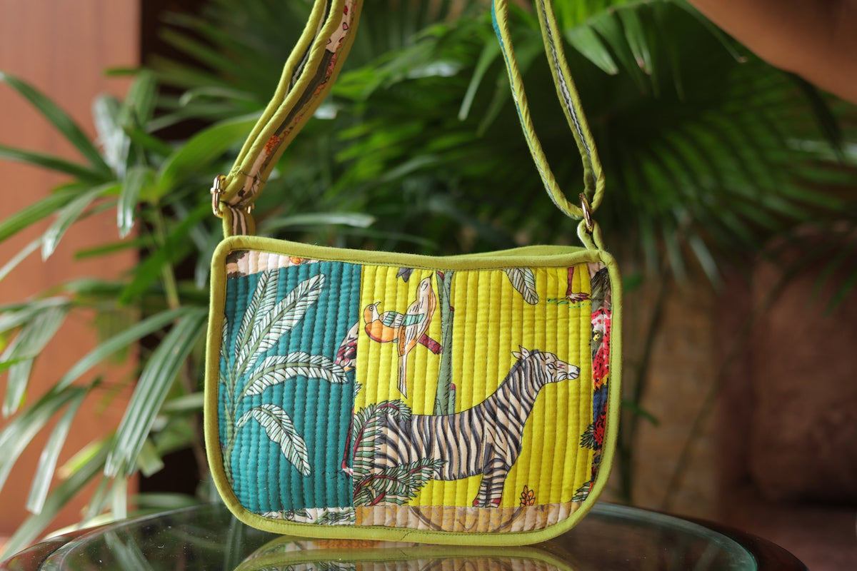 Van Vihar Gen-Z Bag — hand block printed quilted bag